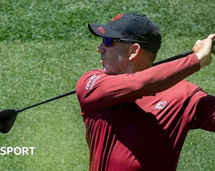 Spanish golfer Sergio Garcia at the Masters